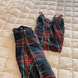 J.crew plaid  Pj set